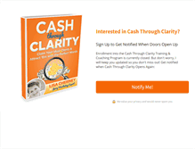 Tablet Screenshot of cashthroughclarity.com